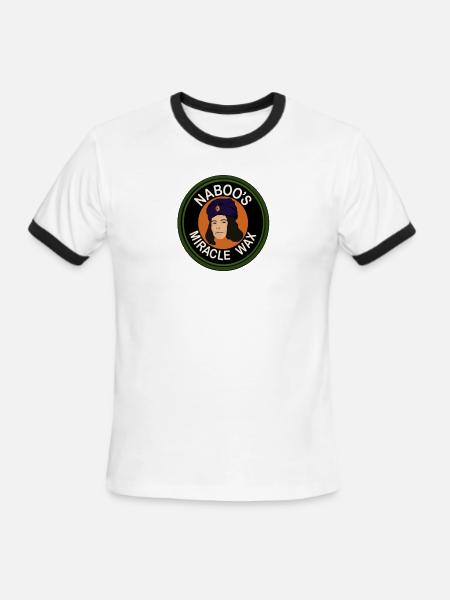 Naboo's Miracle Wax - Men's Ringer T-Shirt - white/black