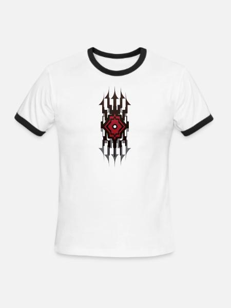 l'Cie 1 - Final fantasy XIII - Men's Ringer T-Shirt - white/black