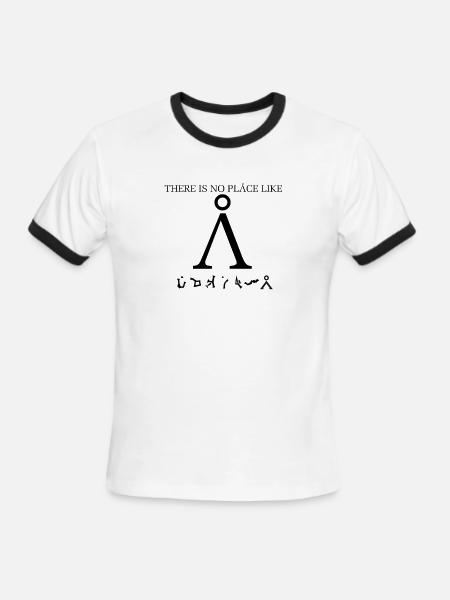 Stargate SG1 - There Is No Place Like Earth - Men's Ringer T-Shirt - white/black
