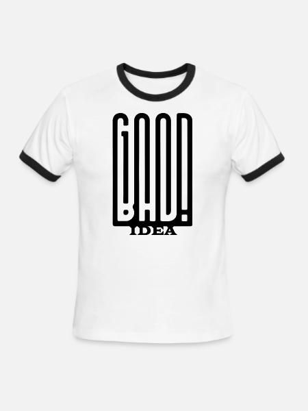 Good or Bad Idea? - Perception Duality - Men's Ringer T-Shirt - white/black