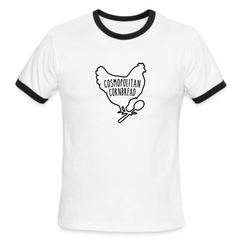 Cosmopolitan Cornbread Hen & Spoon Logo - Men's Ringer T-Shirt