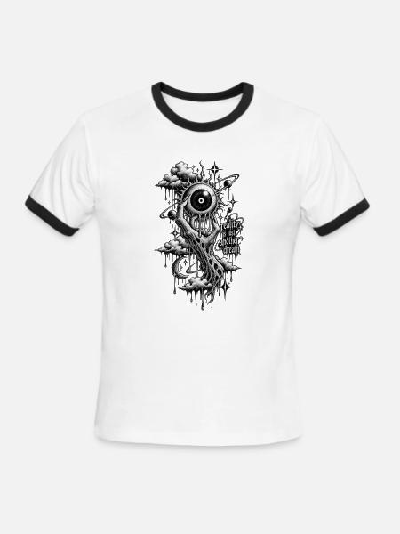 Reality Is Just Another Dream - Men's Ringer T-Shirt - white/black