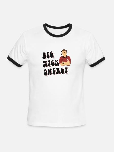 Big Nick Energy - Men's Ringer T-Shirt - white/black
