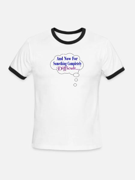 Completely Difficult - Men's Ringer T-Shirt - white/black