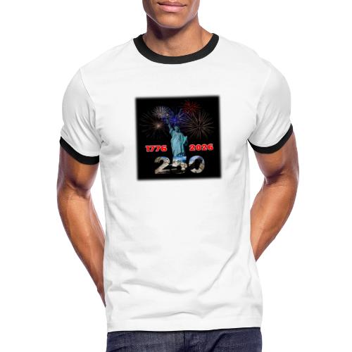 1776 - 2026 - 250 Years USA | Fireworks - Men's Ringer T-Shirt