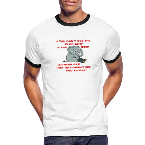 Elephant in the Room Meme - Men's Ringer T-Shirt