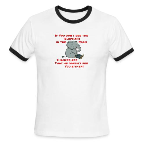 Elephant in the Room Meme - Men's Ringer T-Shirt