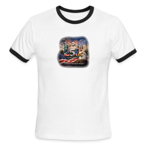 1776-2026 | Celebrating 250 Years of Freedom - Men's Ringer T-Shirt