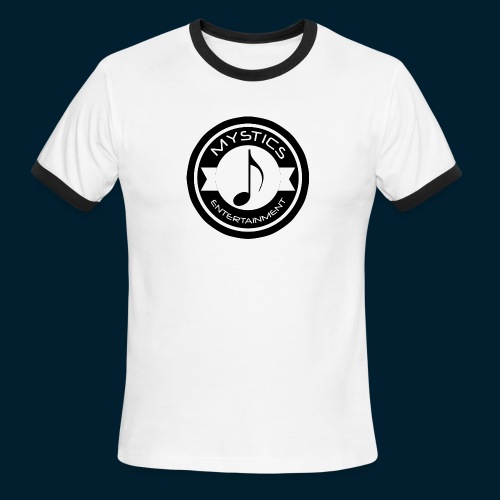 mystics_ent_black_logo - Men's Ringer T-Shirt