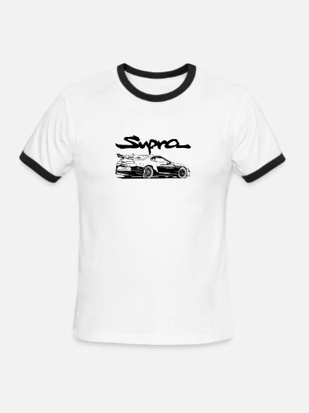 Toyota Supra - Men's Ringer T-Shirt - white/black