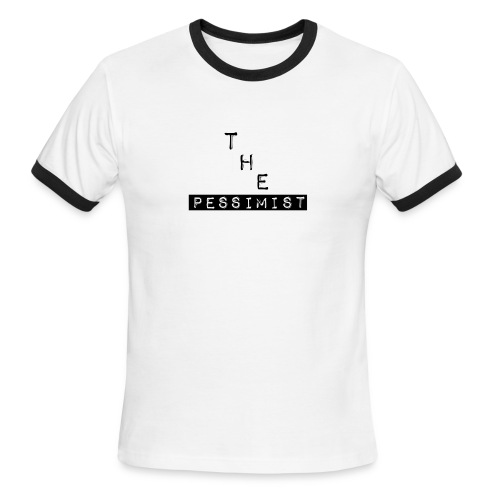 The Pessimist Abstract Design - Men's Ringer T-Shirt