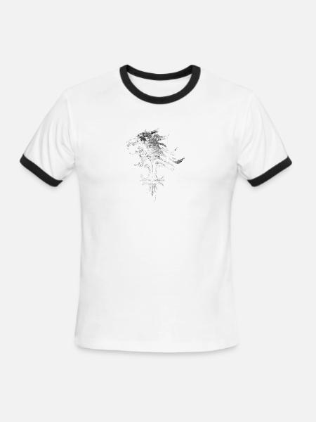 final fantasy - Men's Ringer T-Shirt - white/black