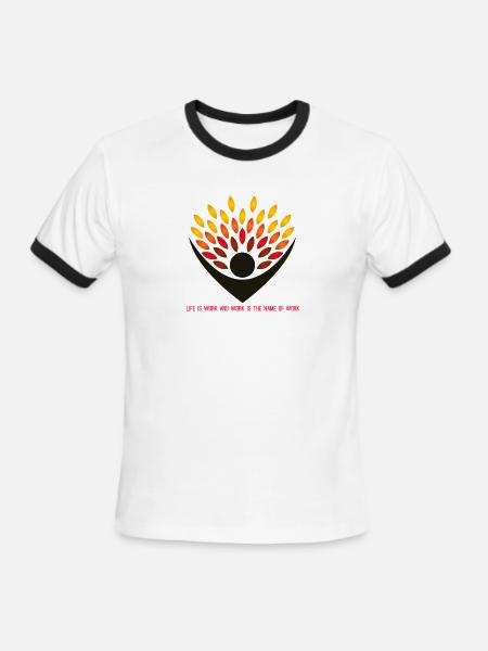 Great - Men's Ringer T-Shirt - white/black