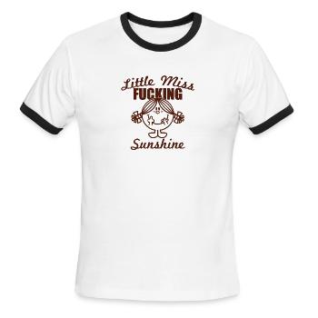 Little Miss Sunshine - Men's Ringer T-Shirt - white/black - Front - Jackson (183cm)