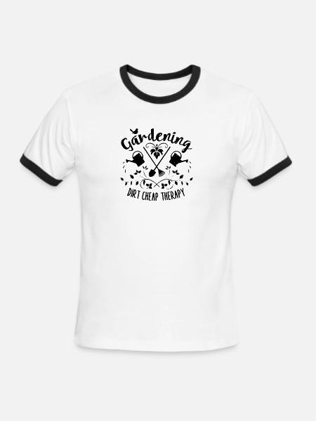 Funny Gardening - Men's Ringer T-Shirt - white/black