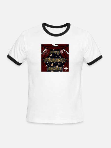 The Dream Screen - Men's Ringer T-Shirt - white/black