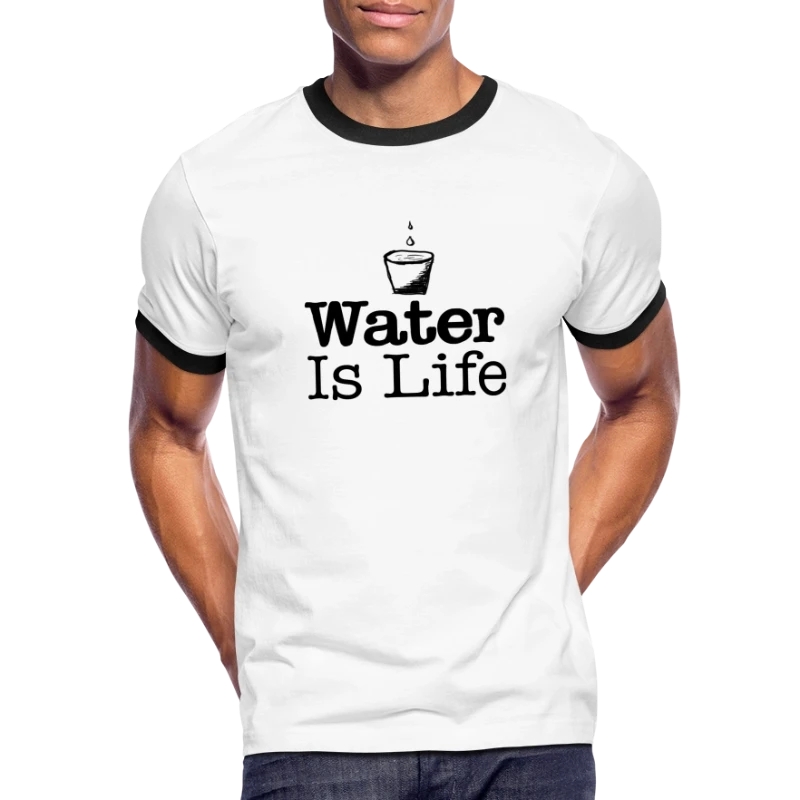 water Is Life - Men's Ringer T-Shirt