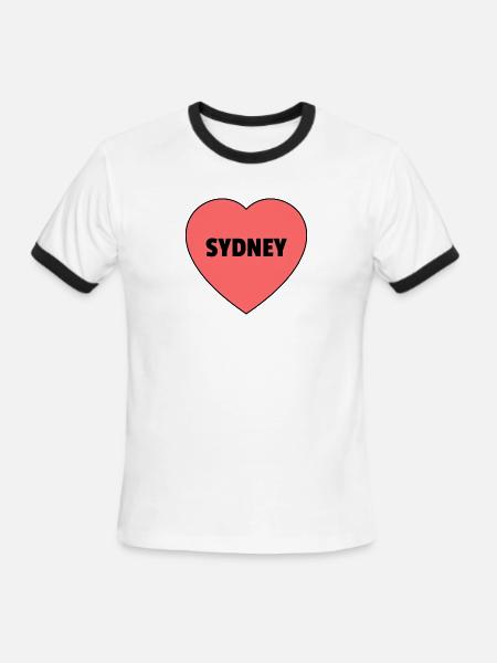 Sydney Australia - Men's Ringer T-Shirt - white/black
