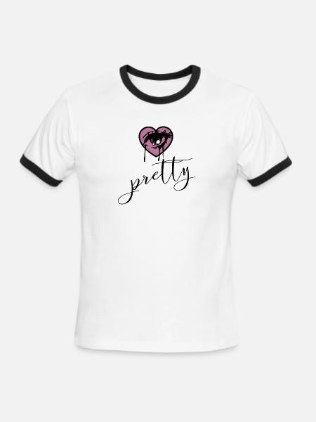 Love is love 3 - Men's Ringer T-Shirt - white/black