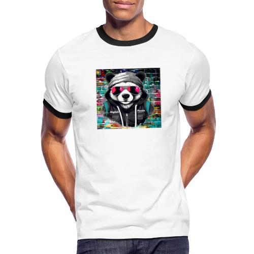 Stylish panda 2 - Men's Ringer T-Shirt