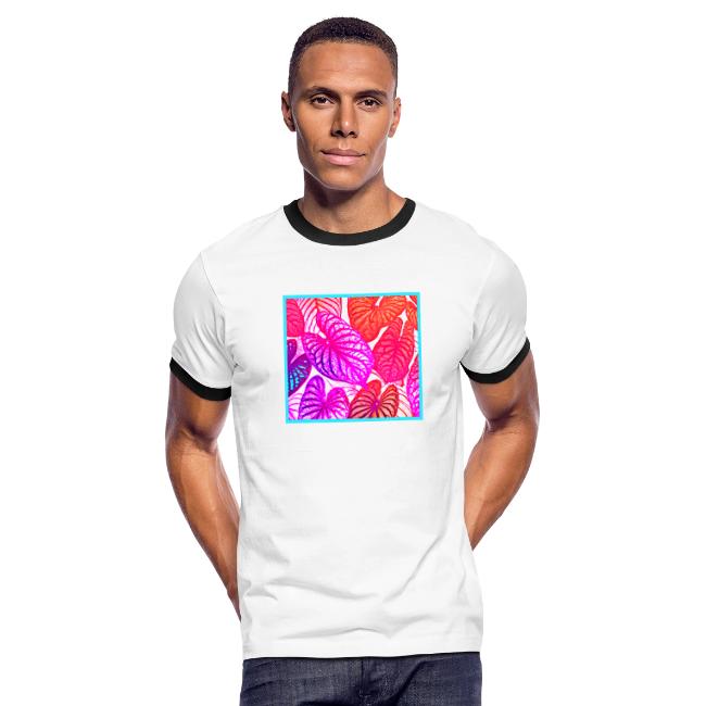Color Burst Leaves Neon Elegance