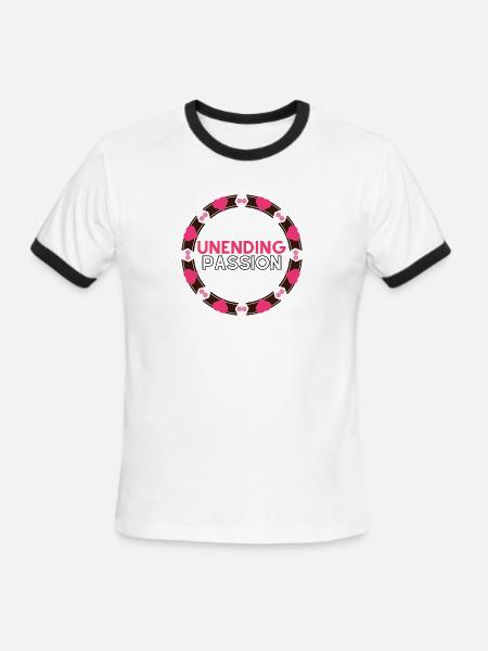 Unending Passion - Men's Ringer T-Shirt - white/black