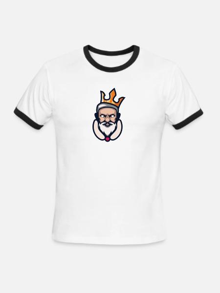 King arthur - Men's Ringer T-Shirt - white/black