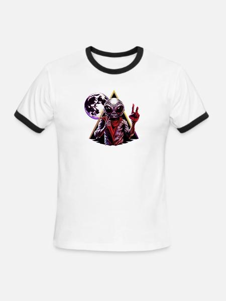 IlluminET82 - Men's Ringer T-Shirt - white/black