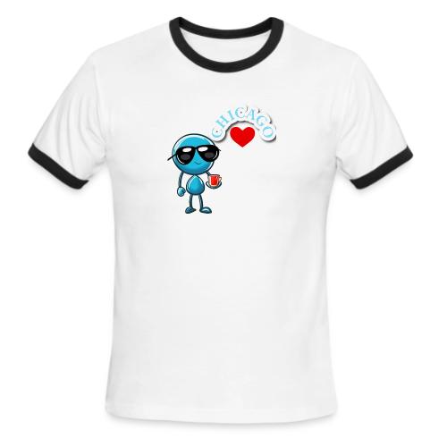 Smoon City_Chicago - Men's Ringer T-Shirt