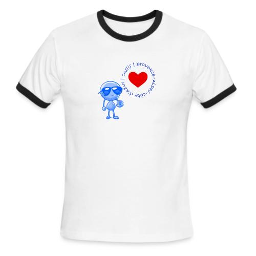 Smoon City_Cassis Provence Alpes Côte d Azur - Men's Ringer T-Shirt