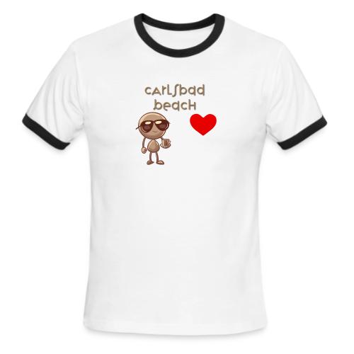 Smoon City_Carlsbad Beach - Men's Ringer T-Shirt