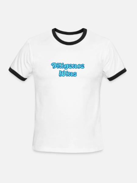 inspiration work - Men's Ringer T-Shirt - white/black