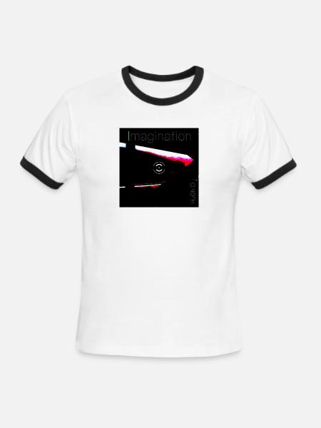 imagination - Men's Ringer T-Shirt - white/black