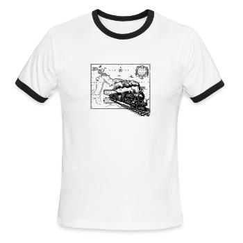 Time traveler - Men's Ringer T-Shirt - white/black - Front - Jackson (183cm)