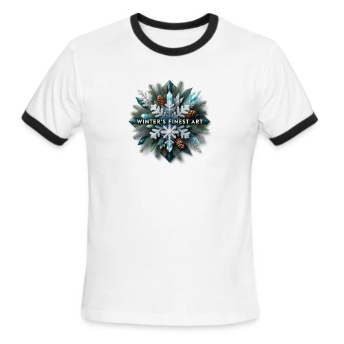 Intricate Frozen Evergreen T-Shirt - Men's Ringer T-Shirt