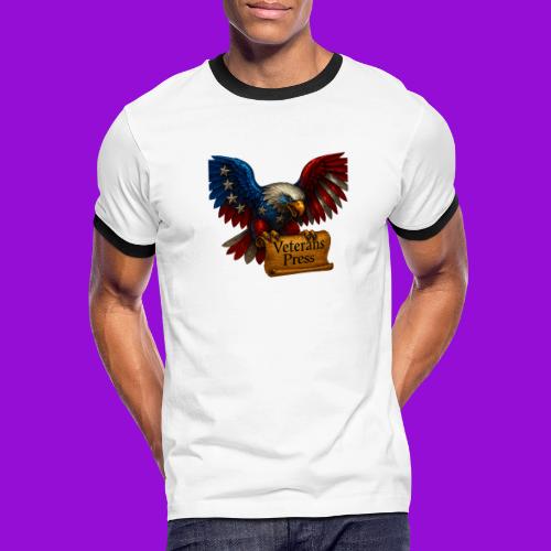 Veterans Press Bald Eagle - Men's Ringer T-Shirt