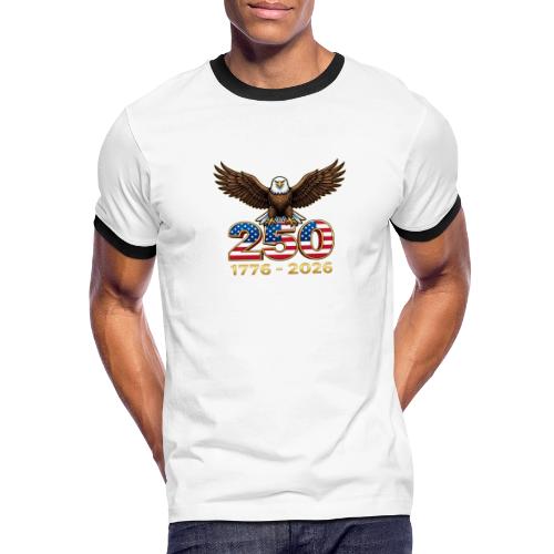 Eagle 250th Anniversary 1776-2026 - Men's Ringer T-Shirt