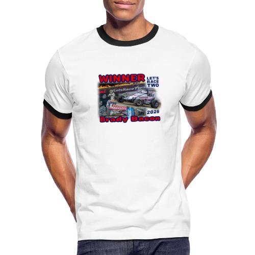 Brady Bacon #LetsRaceTwo Winner - Men's Ringer T-Shirt
