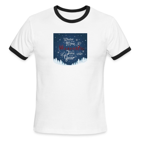 Winter Theme - Men's Ringer T-Shirt