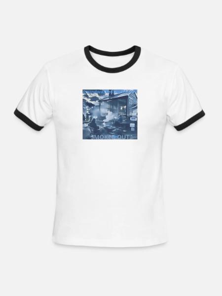 Smoked Out - Men's Ringer T-Shirt - white/black
