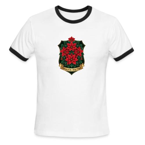 Poinsettia Crest T-Shirt - Men's Ringer T-Shirt
