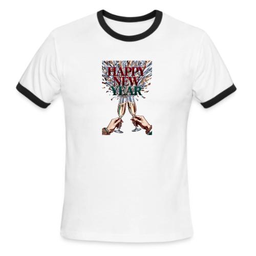 Toasting Hands T-Shirt Confetti Shower Premium - Men's Ringer T-Shirt