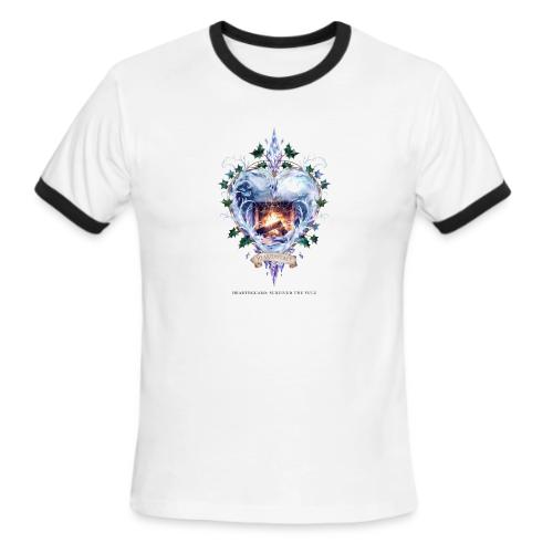 Imbolc Candle Veil T-Shirt | Veiled Rebirth - Men's Ringer T-Shirt