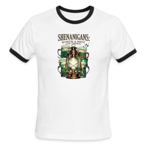 Worth a Shot Lantern Toast Graphic Tee - Men's Ringer T-Shirt