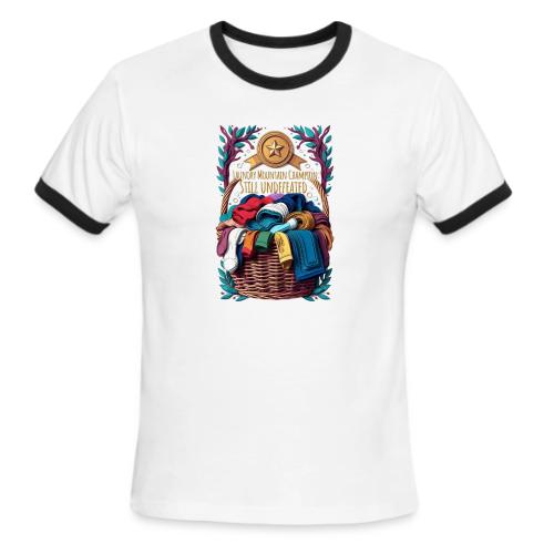 Laundry Mountain Champion Tee | Still Undefeated - Men's Ringer T-Shirt