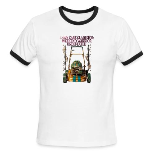 Lawn Care Gladiator T Shirt - Men's Ringer T-Shirt