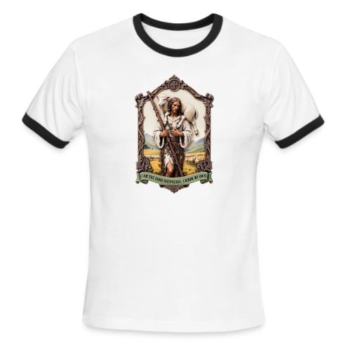 I Am The Good Shepherd T Shirt, Christian Gift - Men's Ringer T-Shirt