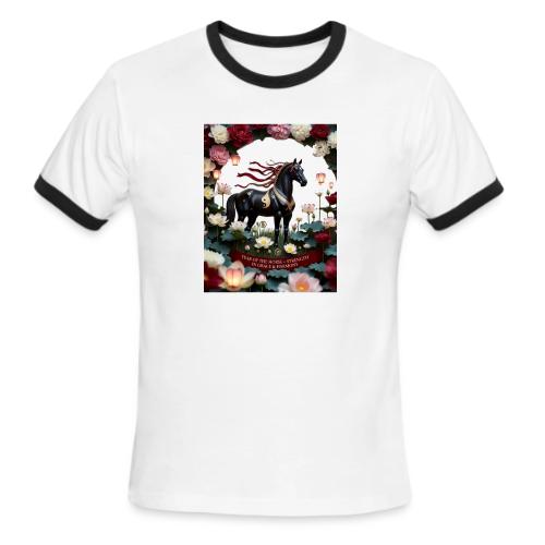 Year of the Horse Harmony T Shirt, Lunar New Year - Men's Ringer T-Shirt