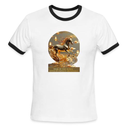 Year of the Horse Abundance T Shirt, Lunar NY Gift - Men's Ringer T-Shirt