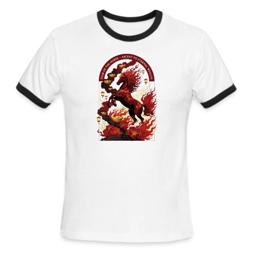 Year of the Horse Rise T Shirt,Lunar New Year Gift - Men's Ringer T-Shirt